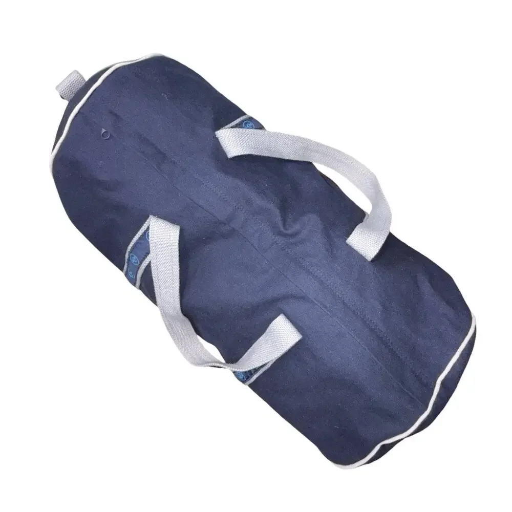 AQR Capital Management Scarborough & Tweed Navy Blue Canvas Duffle Banker Bag